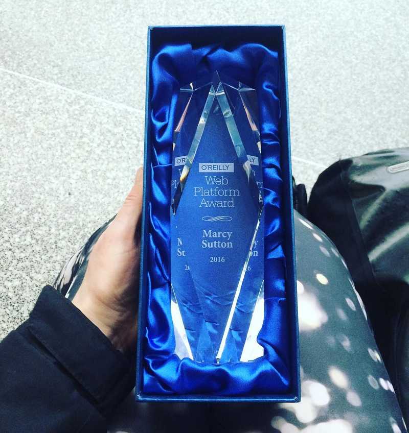 The day I won an O'Reilly Web Platform Award