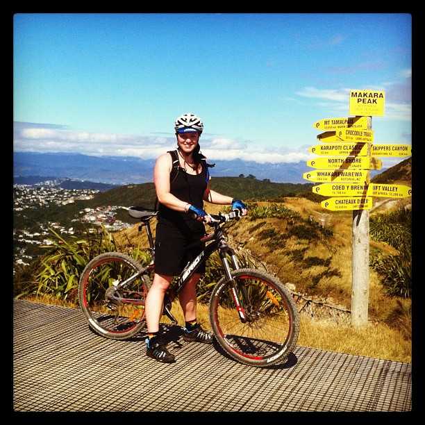 Mountain biking at Makara Peak